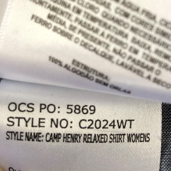 Columbia Chambray Shirt Women's Size Small Camp Henry Relaxed  NEW - Picture 10 of 10